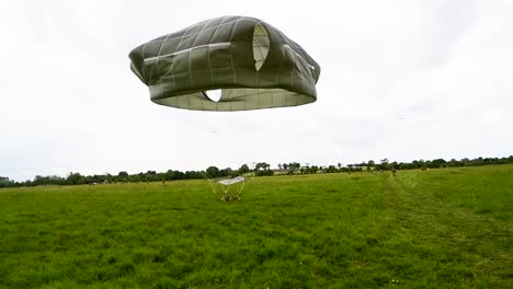 A-Paratrooper-Lands-Near-Saintemereeglise-France-For-the-75th-Commemoration-Of-Dday-June-9-2019