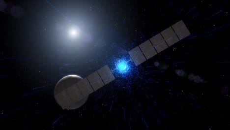 La-Animación-Se-Utiliza-Para-Mostrar-Cómo-Se-Acercará-La-Nave-Espacial-Del-Amanecer-Y-Fotografiará-El-Planeta-Enano-Ceres.