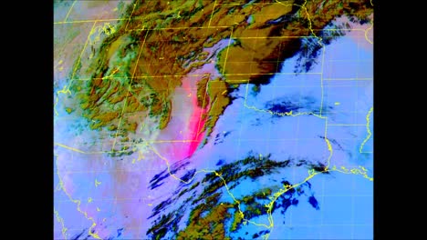Eine-Computergenerierte-Wetterkarte-Zeigt-Eine-Riesige-Staubwolke-über-Dem-Amerikanischen-Südwesten-2019