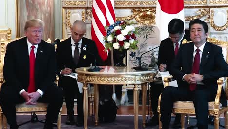 President-Trump-Speak-And-Japanese-Prime-Minister-Shinzo-Abe-Will-Be-Discussing-the-three-things-Military-Trade-And-North-Korea-At-their-Bilateral-Meeting-2019