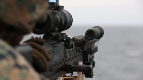 Us-Marines-Fire-Machine-Guns-To-Maintain-Heavy-Weapons-Proficiency-While-Aboard-the-Uss-Germantown-East-China-Sea-5