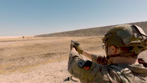 Us-Soldiers-2th-Infantry-Division-And-Military-Working-Dogs-Conduct-A-Team-Livefire-Exercise-At-Al-Asad-Air-Base-Iraq-5