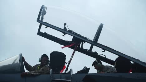 Air-Force-334th-Amu-Weapons-Maintain-Cockpit-Instruments-And-Aircraft-At-Seymour-Johnson-Air-Force-Base-Nc