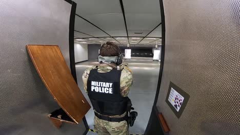 Usag-Italy-18th-Military-Police-Detachment-Personnel-Fire-M17-Pistols-And-M4-Carbines-Caserma-Del-Din-Vicenza-Italy