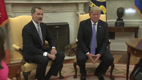El-Presidente-Estadounidense-Donald-Trump-Se-Encuentra-Con-El-Rey-Español-Felipe-Vi-Y-La-Reina-Letizia-En-La-Casa-Blanca-1