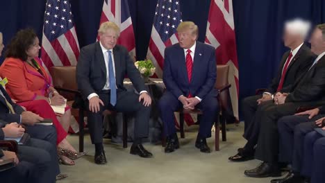 Präsident-Donald-Trump-Trifft-Sich-Mit-Dem-Britischen-Premierminister-Boris-Johnson-In-Washington,-D.C