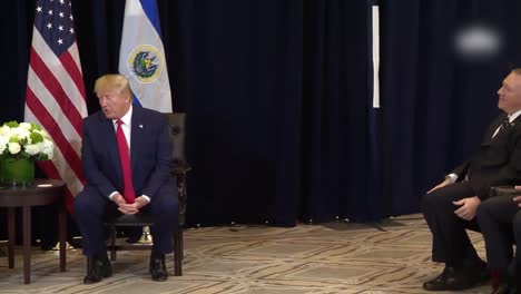 El-Presidente-Estadounidense,-Donald-Trump-Y-Nayib-Bukele,-Presidente-De-El-Salvador-Durante-Una-Conferencia-De-Prensa-Foto-Op-3