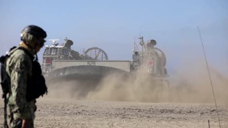 Us-Marines-1St-Combat-Engineer-Battalion-Amphibious-Landing-Exercise-On-A-Beach-At-Camp-Pendleton-Ca-3