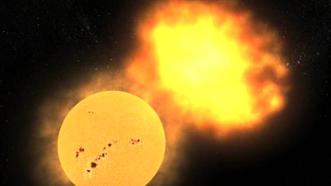 NASA-Animation-Der-Sonne-Und-Einer-Koronabildung