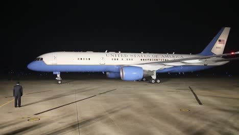 Us-Vice-President-Joe-Biden-While-Visiting-China-Korea-And-Japan-Lands-At-Osan-Air-Force-Base-Korea