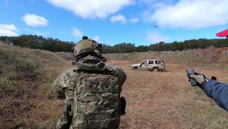 Zwei-Mann-Tactical-Air-Control-Party-Flieger-Team-Treffsicherheit-Schießen-Herausforderung-Blitz-Herausforderung-Texas-3