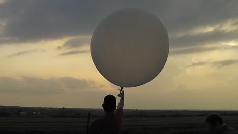 Storm-Chasers-From-Noaa-Use-A-Weather-Balloon-To-Study-The-Formation-Of-Vortexes-In-Tornados