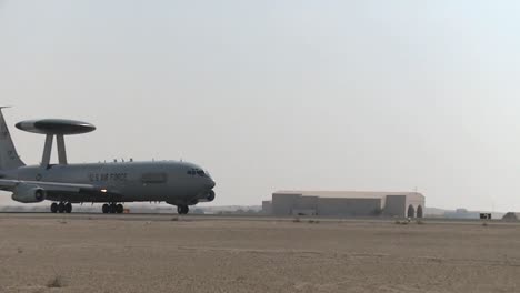 A-Us-Air-Force-E3-Sentry-Awacs-Plane-Prepares-For-Takeoff-1