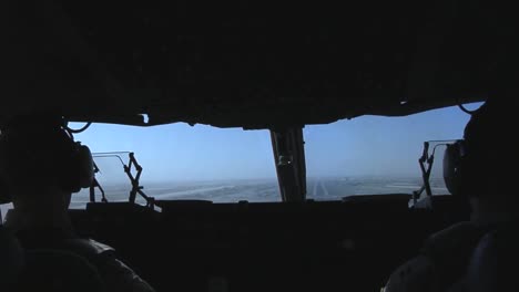 Point-Of-View-Cockpit-Perspective-Of-A-Commercial-Airplane-Landing