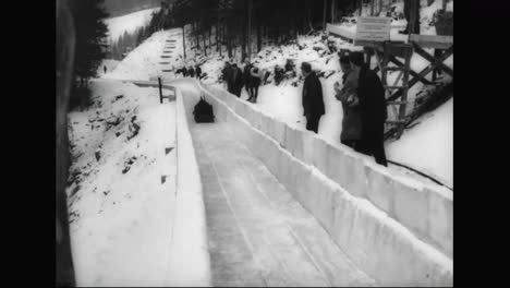 Great-Britain-Takes-Gold-In-Bobsledding-In-The-1964-Winter-Olympics