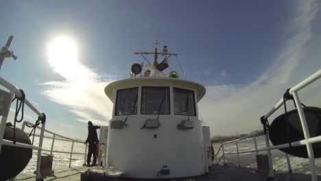 Time-Lapse-Fast-Motion-Of-A-Coast-Guard-Icebreaker-Boat-Cutting-Its-Way-Through-He-Delaware-River-1