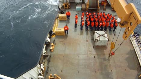 The-Coast-Guard-Cutter-Juniper-Conducts-A-Solemn-Ceremony-At-The-Site-Where-The-Titanic-Sank