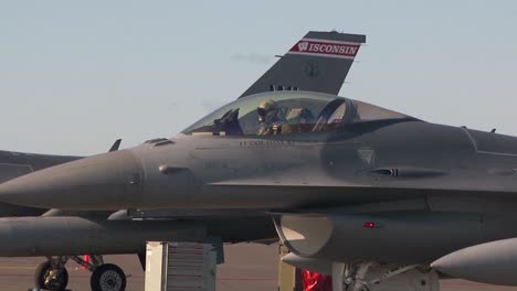 F16-Fighter-Jets-On-The-Runway-Landing-And-Taking-Off-At-Keflavik-Iceland