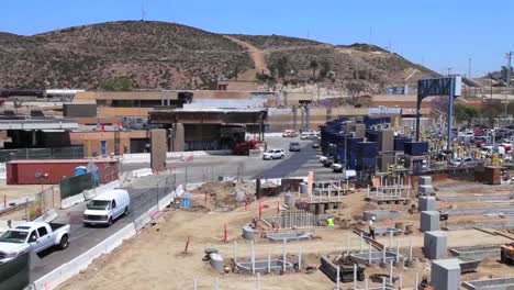 Establishing-Shot-Of-The-Vehicle-Crossing-Between-The-Us-And-Mexico