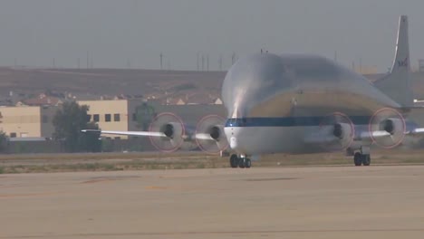 The-Nasa-Super-Guppy-Aircraft-Taxis-On-A-Runway