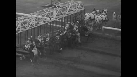 Ein-Pferderennen-Von-1939-In-Hollywood-Park-Kalifornien