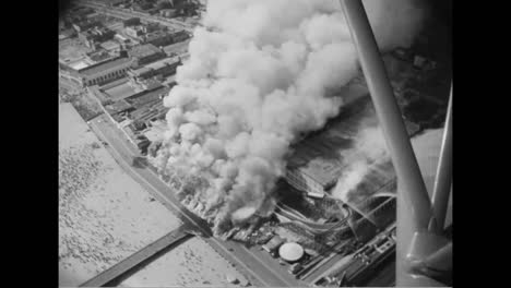 Ein-Brand-Verursacht-1939-Auf-Coney-Island-Große-Schäden