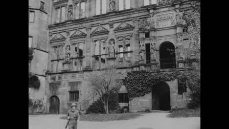 Los-Estadounidenses-Financian-Un-Nuevo-Edificio-En-La-Universidad-De-Heidelburg,-Alemania-Después-De-La-Segunda-Guerra-Mundial.