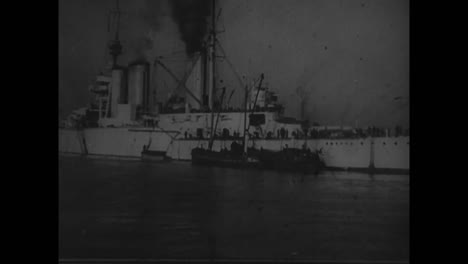 Ein-Britisches-Marineschiff-Im-Jahr-1918