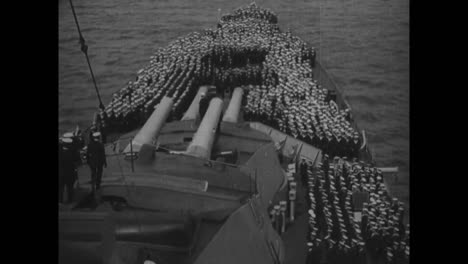 Naval-Officers-Give-King-George-Three-Cheers-Onboard-A-Ship-In-1918