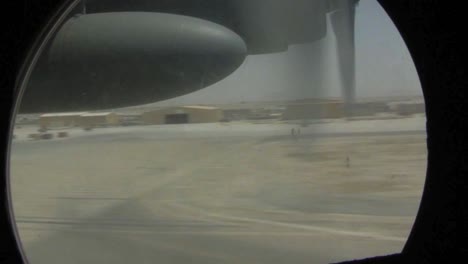 Pov-From-An-Airplane-Taking-Off-From-Bagram-Air-Force-Base-In-Afghanistan