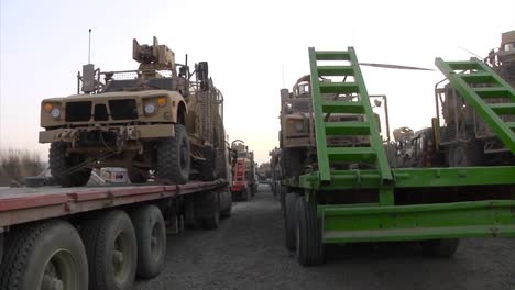 A-Vast-Amount-Of-Gear-And-Equipment-For-The-War-In-Afghanistan-Is-Moved-Across-The-Country-By-Truck