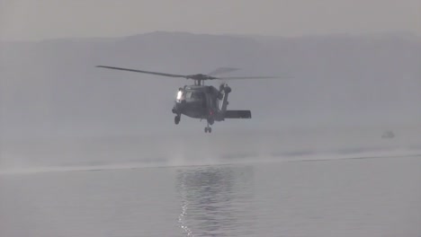 Us-Soldiers-Practice-Rope-Ladder-And-Hoist-Search-And-Rescue-Operations-Over-The-Ocean