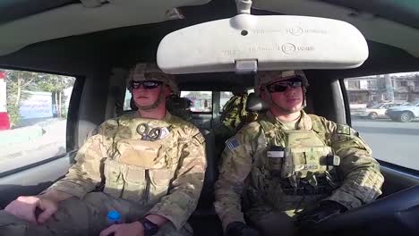 Pov-Shots-Of-Soldiers-Driving-A-Car-In-And-Around-Kabul-Afghanistan-2