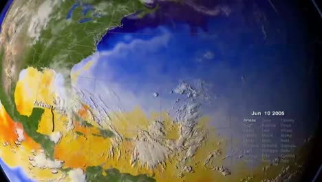 Die-Gesamte-Karibische-Hurrikansaison-Wird-2005-Auf-Einem-Globus-Animiert