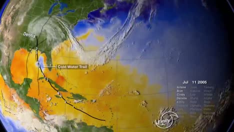 Toda-La-Temporada-De-Huracanes-En-El-Caribe-Está-Animada-En-Un-Globo-Terráqueo-En-2005-1