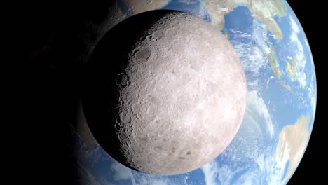 Animación-Animada-De-La-Nasa-De-La-Luna-Contra-La-Tierra-Desde-El-Espacio