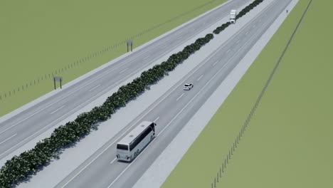 Visualización-Animada-De-Una-Colisión-De-Camión-De-Autobús-En-Una-Carretera-Principal-2