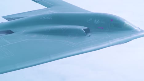 Aerial-Footage-Of-A-Us-B2-Stealth-Bomber-From-The-509Th-Bomb-Wing-At-Whiteman-Air-Force-Base-Missouri-In-Flight-1