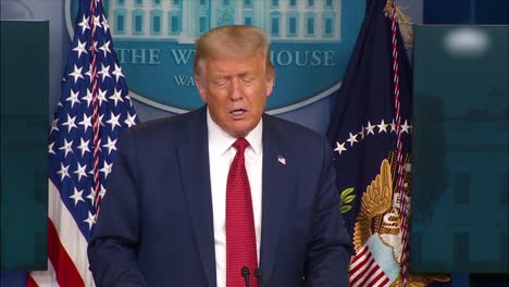 Us-President-Donald-Trump-Addresses-The-Press-About-The-1918-Pandemic-Virus-Ended-The-Second-World-War