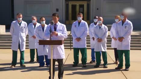 Dr-Sean-Conley-Trump-Doctor-Provides-An-Update-On-President-Trump-Covid19-Coronavirus-Condition-Outside-Walter-Reed-Hospital-In-Bethesda-Maryland