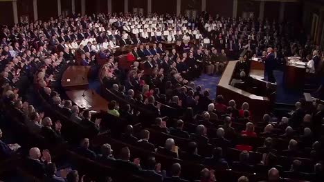 President-Trump-Delivers-A-Compilation-Of-Moments-Before-During-And-After-the-State-Of-the-Union-Address