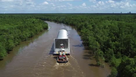 Nasa-the-First-Core-Stage-Being-Shipped-From-New-Orleans-To-the-Stennis-Space-Center-Using-the-Intracoastal-Waterway