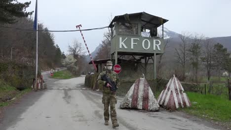 Natoled-Kosovo-Force-(Kfor)-Fly-In-A-Helicopter-And-Test-From-Covid19-On-A-Kfor-Base