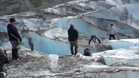 National-Guard-And-Military-Recover-Debris-And-Human-Remains-From-A-1952-Crash-Site-In-the-Chugach-Mountains-On-A-Glacier-1