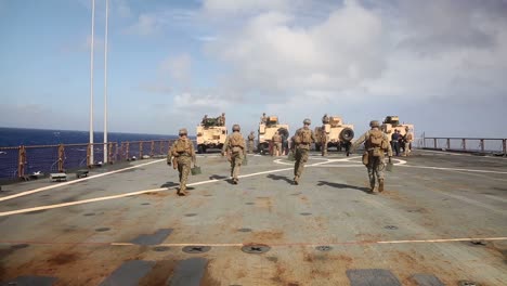 Us-Marine-Joint-Luz-Tactical-Vehicle-Mounted-Machine-Gun-Range-Training-Exercise-While-Aboard-A-Ship