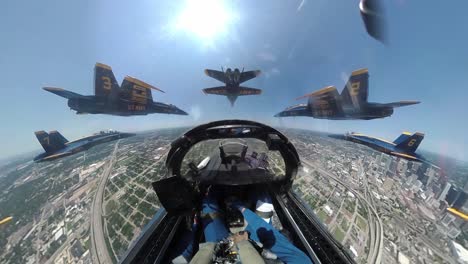 Antenne-Aus-Dem-Cockpit-Eines-Marineblauen-Engels,-Der-In-Formation-Fliegt,-Um-Covid-19-Responder-Zu-Ehren