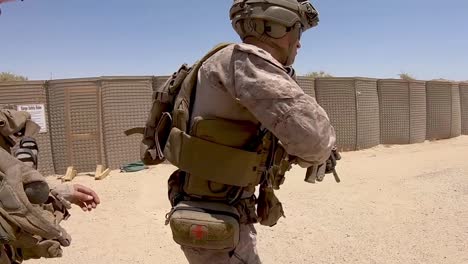 Us-Marines-With-2Nd-Battalion-5th-Marine-Regiment-Train-With-Automatic-Rifles-On-Combat-Marksmanship-Range-In-Kuwait-2