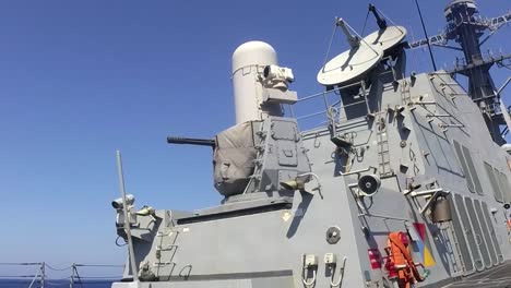 Der-Lenkwaffenzerstörer-Der-Arleigh-Burke-Klasse,-Uss-Sterett,-Feuert-Während-Einer-Livefire-Übung-Sein-Waffensystem-(Ciws)-Ab