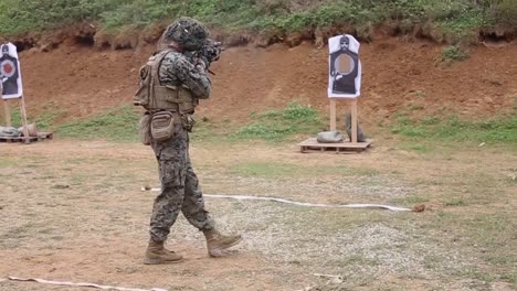 Us-Marines-In-Military-Camouflage-Fire-Weapons-During-Combat-Marksmanship-Training-Exercise-Camp-Schwab-Japan-1