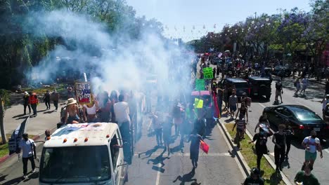 Vista-Aérea-Huge-Street-Party-And-Festival-Atomosphere-Break-Out-During-A-Black-Lives-Matter-Blm-Protest-1